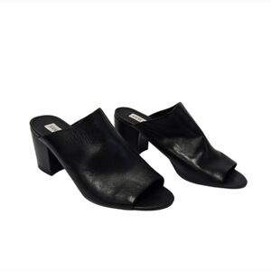 Steve Madden Leather Infinity Mule Heels